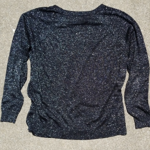 Joie "Ida" Metallic Woven Sweater, Size M - Picture 3 of 4